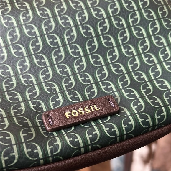 Fossil Green Patterned Crossbody Bag - Picture 14 of 15